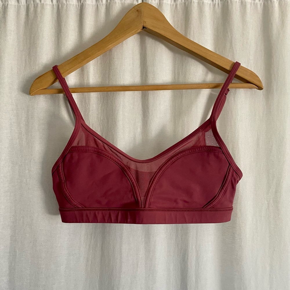 Lululemon Sports Bra w/ Sheer Mesh